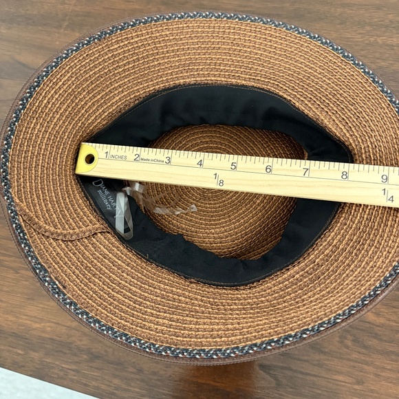 DIANE HARTY MILLINERY WOVEN STRAW HAT VINTAGE 90S HANDMADE ARTISAN SHORT BRIM - Picture 8 of 12